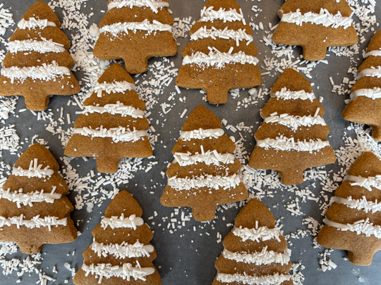 Gingerbread Trees With Homemade Sprinkles