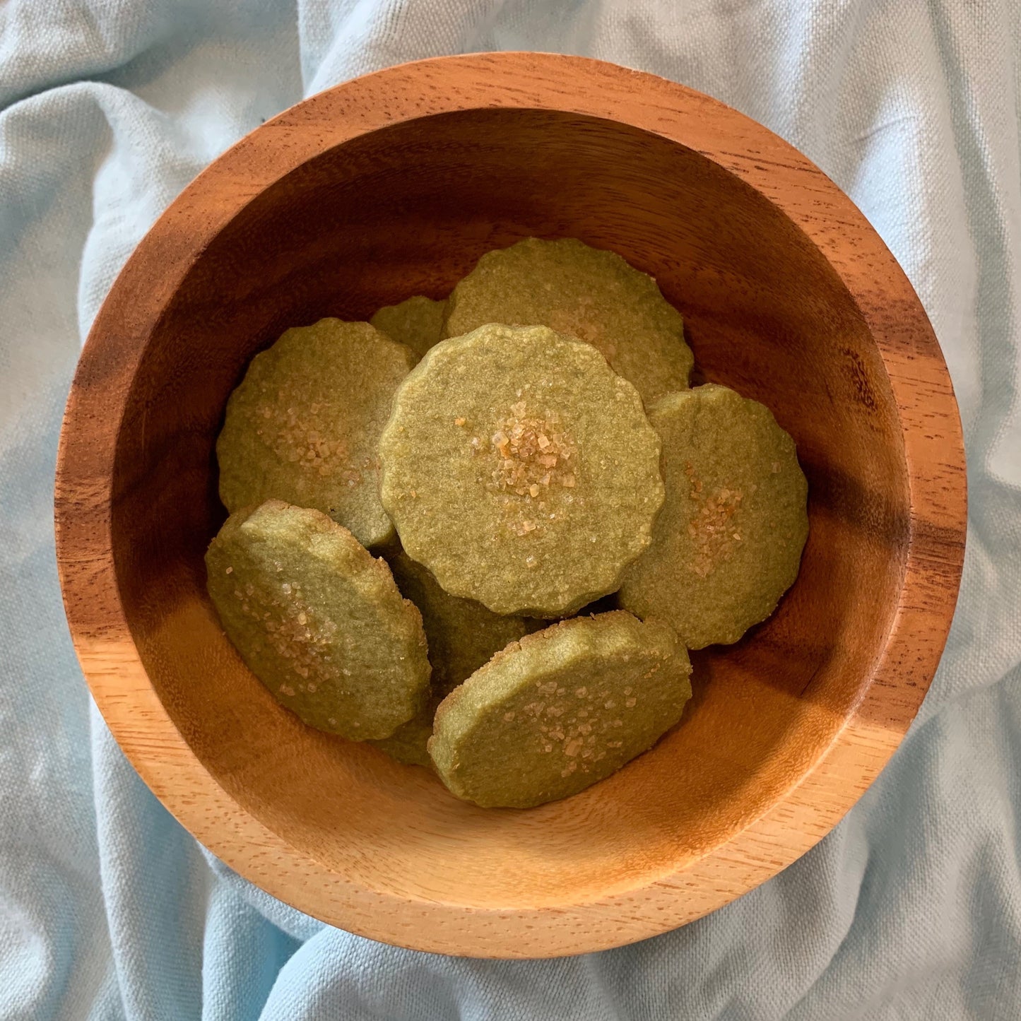 Matcha Shortbread Cookies